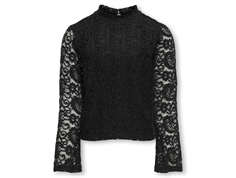 Kids ONLY black flared sleeve lace top